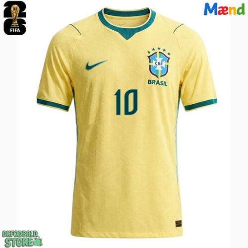 Brasilien Vinicius Junior #10 Replika Hjemmebanetrøje VM 2026 Kortærmet